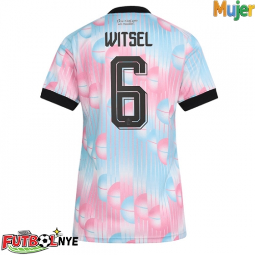 Camiseta Bélgica Axel Witsel #6 Visitante Equipación para mujer Mundial 2026 manga corta